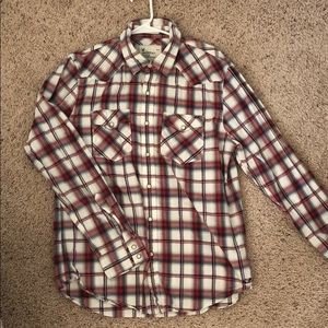 AEO Men’s Vintage Fit Plaid Button Up